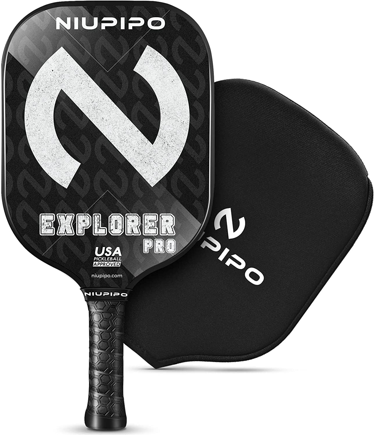 Professional Pickleball Paddle Set - USAPA Approved Graphite Carbon Fiber Rackets with Polypropylene Honeycomb Core, Cushioned Grip, and Carry Bag (Available in Sets of 1, 2, or 4) for Men and Women