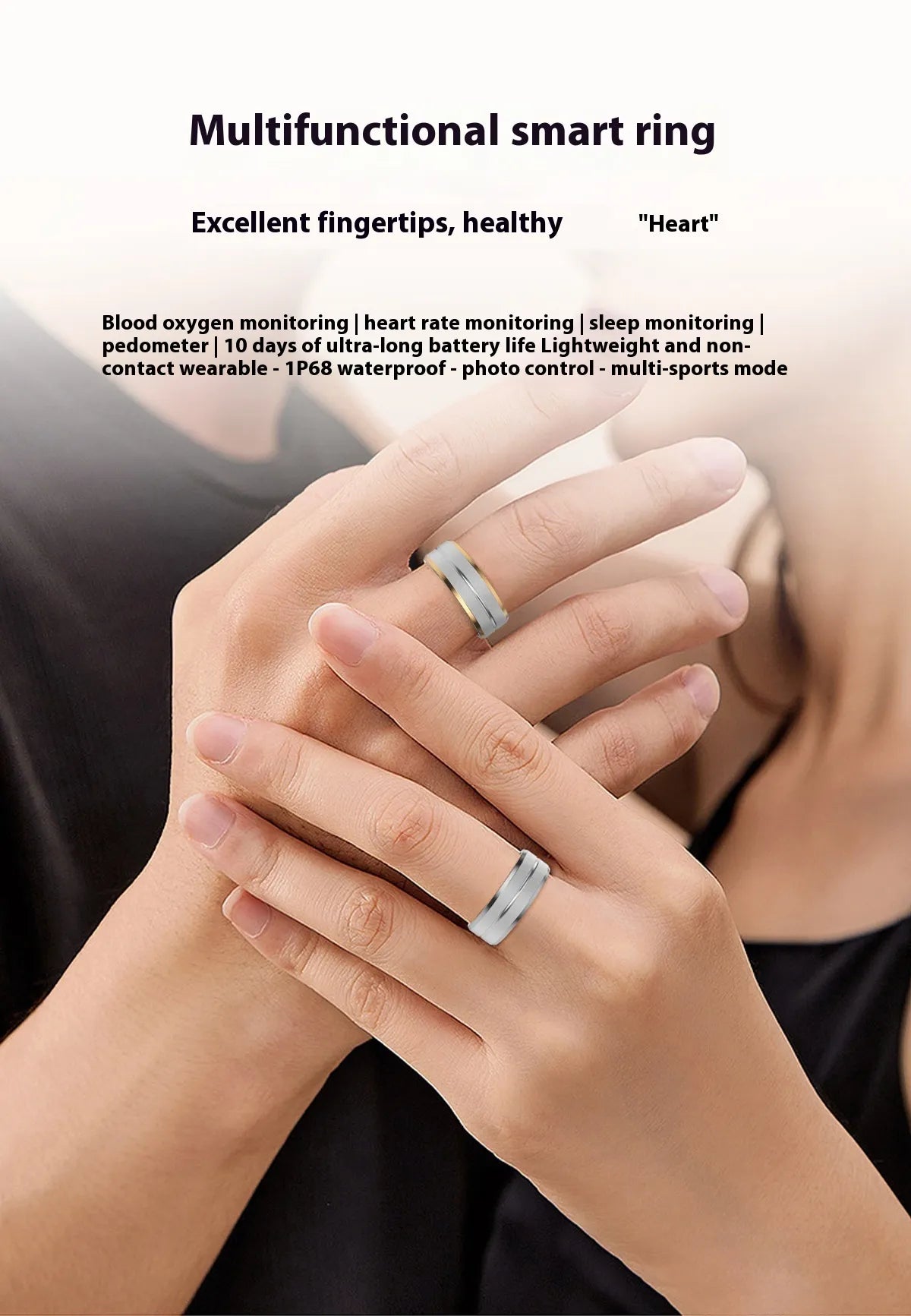 Smart Fitness Ring – Health & Activity Tracker