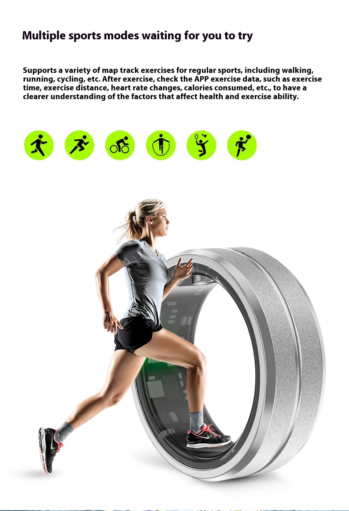 Smart Fitness Ring – Health & Activity Tracker